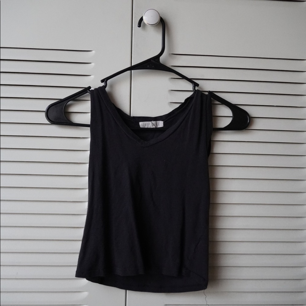 Black Tank Crop Top - Aeropostale